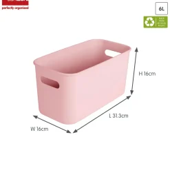 Sunware Aufbewahrungsboxen^Sigma home 6 Liter Pink cube box - Set von 6