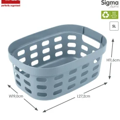 Sunware Aufbewahrungsboxen-Sigma Home 5 Liter Korb - Blue