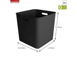 Sunware Aufbewahrungsboxen^Sigma home 25 Liter Black cube box - Set von 4