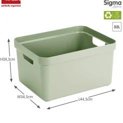 Sunware Sigma home 32 Liter Aufbewahrungsbox - Green< Aufbewahrungsboxen
