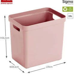 Sunware Aufbewahrungsboxen-Sigma home 25 Liter Aufbewahrungsbox - Pink
