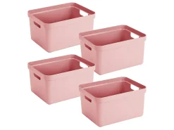 Sunware Aufbewahrungsboxen^Sigma home 32 Liter Pink Aufbewahrungsbox - 4er-Set
