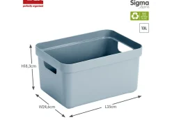 Sunware Sigma home 13 Liter Blue Aufbewahrungsbox - Set von 6< Aufbewahrungsboxen