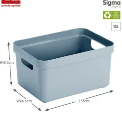 Sunware Aufbewahrungsboxen^Sigma home 13 Liter Aufbewahrungsbox - Blue