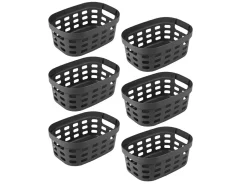 Sunware Aufbewahrungsboxen^Sigma home 5 Liter Set von 6 Korbe - Anthracite