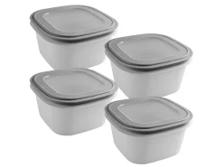 Sunware Schüssel & Schalen-Sigma home 3,8 Liter Set von 4 Frischhaltedose - Grey