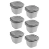 Sunware Schüssel & Schalen^Sigma home 0,8 Liter Set von 6 Frischhaltedose - Grey