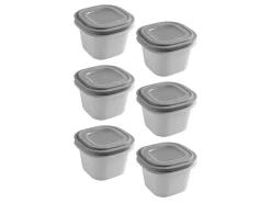 Sunware Schüssel & Schalen^Sigma home 0,8 Liter Set von 6 Frischhaltedose - Grey