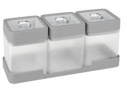 Sunware Sigma home 0,6 Liter 3 Vorratsbehälter mit Tray< Schüssel & Schalen