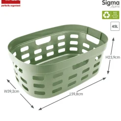 Sunware Waschkörbe^Sigma home 45 Liter 2er-Set Wäschekörbe - Green