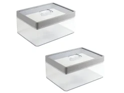 Sunware Schüssel & Schalen^Sigma home 3,3 Liter Set von 2 Vorratsdose - Grey