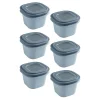 Sunware Sigma home 0,8 Liter Set von 6 Frischhaltedose - Blue< Schüssel & Schalen