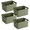 Sunware Aufbewahrungsboxen-Sigma home 32 Liter Dark Green Aufbewahrungsbox - 4er-Set