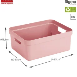 Sunware Sigma home 24 Liter Aufbewahrungsbox - Pink< Aufbewahrungsboxen