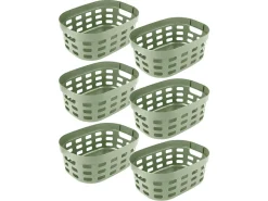 Sunware Aufbewahrungsboxen^Sigma home 15 Liter Green Korb - Set von 6