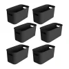 Sunware Aufbewahrungsboxen-Sigma home 6 Liter Black cube box - Set von 6