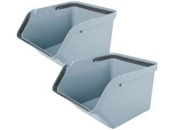 Sunware Sigma home 45 Liter Set von 2 Sortiereinheit - Blue< Aufbewahrungsboxen
