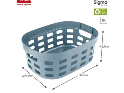 Sunware Aufbewahrungsboxen^Sigma home 15 Liter Blue Korb - Set von 6
