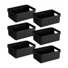 Sunware Aufbewahrungsboxen-Sigma home 9 Liter Black Aufbewahrungsbox - Set von 6