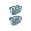 Sunware Sigma home 45 Liter 2er-Set Wäschekörbe - Blue< Waschkörbe