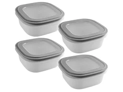Sunware Sigma home 2,8 Liter Set von 4 Frischhaltedose - Grey< Schüssel & Schalen