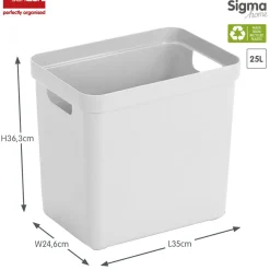 Sunware Aufbewahrungsboxen^Sigma home 25 Liter Aufbewahrungsbox - White
