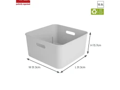 Sunware Sigma home 12,5 Liter cube box - White< Aufbewahrungsboxen