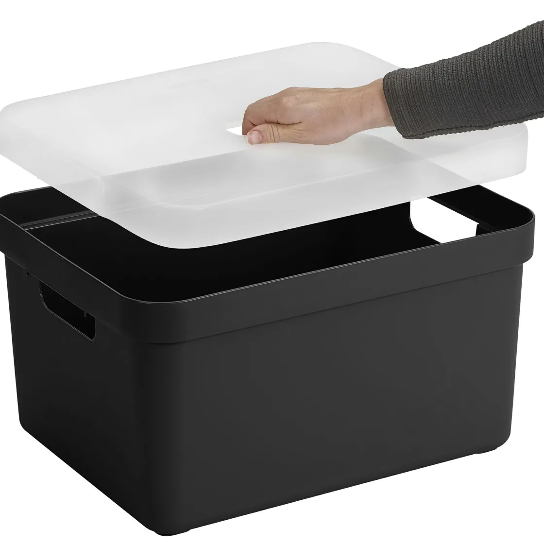 Sunware Aufbewahrungsboxen^Sigma home 32 Liter Aufbewahrungsbox - Black