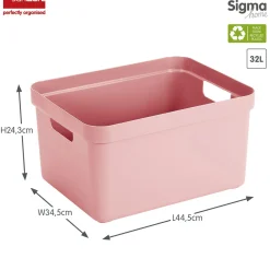 Sunware Aufbewahrungsboxen-Sigma home 32 Liter Aufbewahrungsbox - Pink