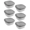 Sunware Sigma home 1,3 Liter Set von 6 Frischhaltedose - Grey< Schüssel & Schalen