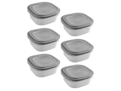 Sunware Sigma home 1,3 Liter Set von 6 Frischhaltedose - Grey< Schüssel & Schalen