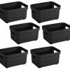 Sunware Aufbewahrungsboxen-Sigma Home 2,5 liter Set von 6 Lagerbox - Black