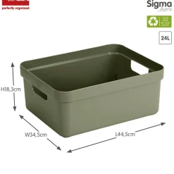 Sunware Aufbewahrungsboxen-Sigma home 24 Liter Aufbewahrungsbox - Darkgreen