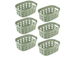 Sunware Aufbewahrungsboxen-Sigma home 5 Liter Set von 6 korbe - Green