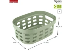Sunware Aufbewahrungsboxen-Sigma home 5 Liter Set von 6 korbe - Green