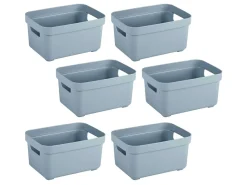 Sunware Aufbewahrungsboxen^Sigma Home 2,5 liter Set von 6 Lagerbox - Blue