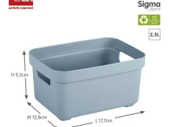 Sunware Aufbewahrungsboxen^Sigma Home 2,5 liter Set von 6 Lagerbox - Blue