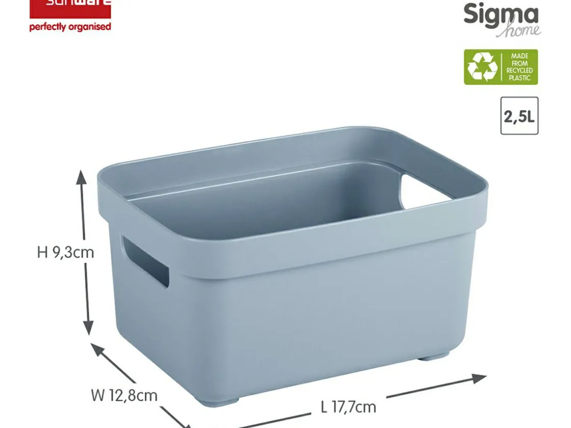 Sunware Aufbewahrungsboxen^Sigma Home 2,5 liter Set von 6 Lagerbox - Blue