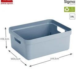 Sunware Sigma home 24 Liter Aufbewahrungsbox - Blue< Aufbewahrungsboxen