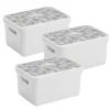 Sunware Aufbewahrungsboxen-Sigma Home 13 Liter Triangel Box mit Deckel - 3 Stück
