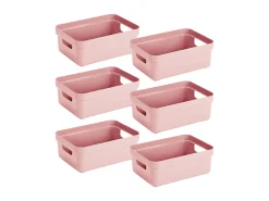 Sunware Aufbewahrungsboxen-Sigma home 9 Liter Pink Aufbewahrungsbox - Set von 6