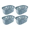 Sunware Sigma home 45 Liter 4er-Set Wäschekörbe - Blue< Waschkörbe