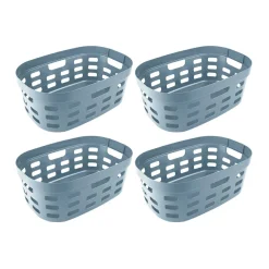 Sunware Sigma home 45 Liter 4er-Set Wäschekörbe - Blue< Waschkörbe