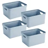 Sunware Aufbewahrungsboxen-Sigma home 32 Liter Set von 4 Aufbewahrungsbox - Blue