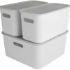 Sunware Aufbewahrungsboxen-Sigma home 3er-Set cube boxen mit Deckel - weiß
