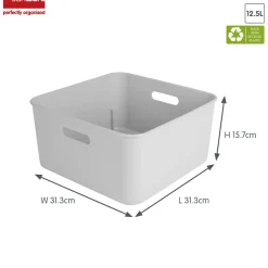 Sunware Aufbewahrungsboxen-Sigma home 3er-Set cube boxen mit Deckel - weiß