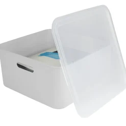 Sunware Aufbewahrungsboxen-Sigma home 3er-Set cube boxen mit Deckel - weiß