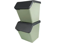 Sunware Sigma home 2er-Set 60L Sortiereinheit + deckel - grün< Aufbewahrungsboxen