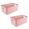 Sunware Aufbewahrungsboxen^Sigma home 2er-Set 45L Aufbewahrungsbox - rosa
