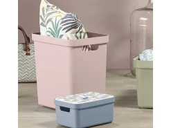 Sunware Aufbewahrungsboxen-Sigma home 4er-Set 25L Aufbewahrungsbox - rosa